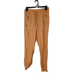 Athleta Womens Linen Jogger Pants Size 2 Peach